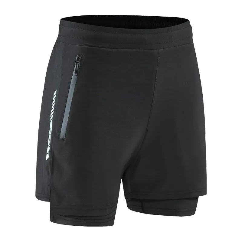 Men's Shorts Running Men 2 In 1 Quick Dry Marathon Sport Short Pants Double Layer Male Basketball Training Jogging 230109