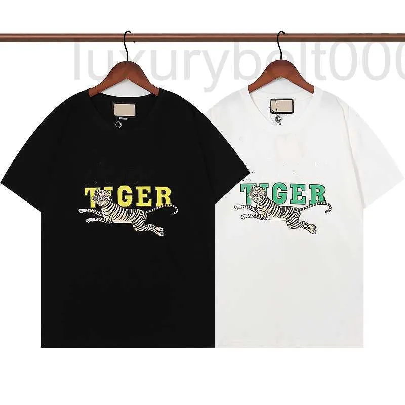 Damen T-Shirt Designer Luxus Männer Frauen T-Shirt Tiger Brief Drucken Tops Paris Star Streetwear T-shirts Hip Hop Kleidung Baumwolle T-Shirt W7KY