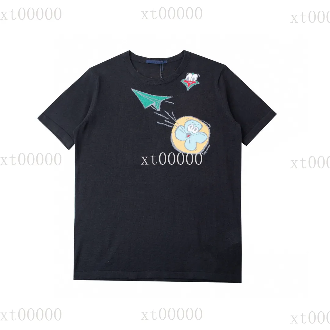 22SS Tasarımcı Kapüşonlular Baskılı T Shirt Tee Sweatshirt Moda High Street Kısa Kollu 054