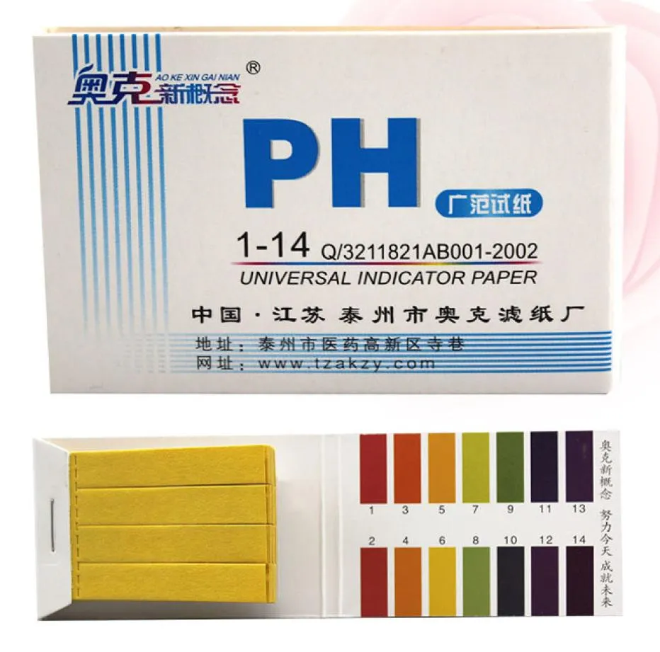 Hela intervallet 114 LITMUS Test Paper Strip Tester Indikator PH PREABLE 80 Strips Papers Meters Analysatorer4139010