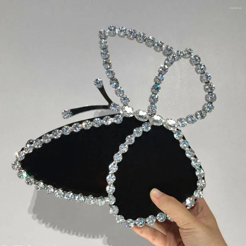 Evening Bags Brand Elegant 2023 Luxury Designer Butterfly Handbags Rhinestones Crystals Great Quality Y2k Party Purse Trendy Lady