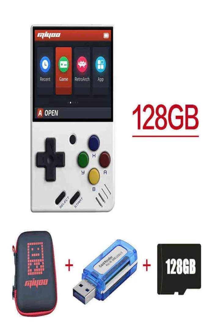 3264128G Miyoo Mini Retro Video Gaming Console Game Players for FC GBA Mini Pocket Handheld Gaming Consoles BuiltIn H2204269946394