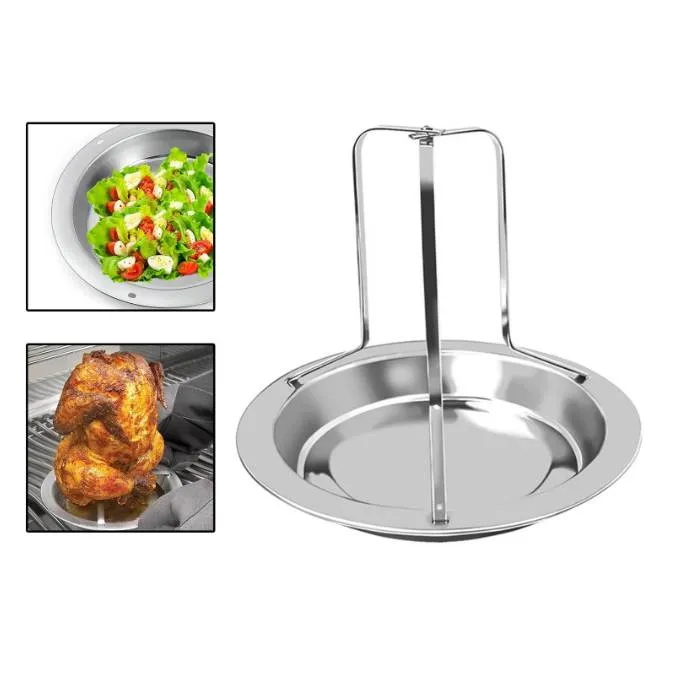 Chicken Roaster Rack Holder Roasting Pan Stand Tool for BBQ Smoker Barbecue