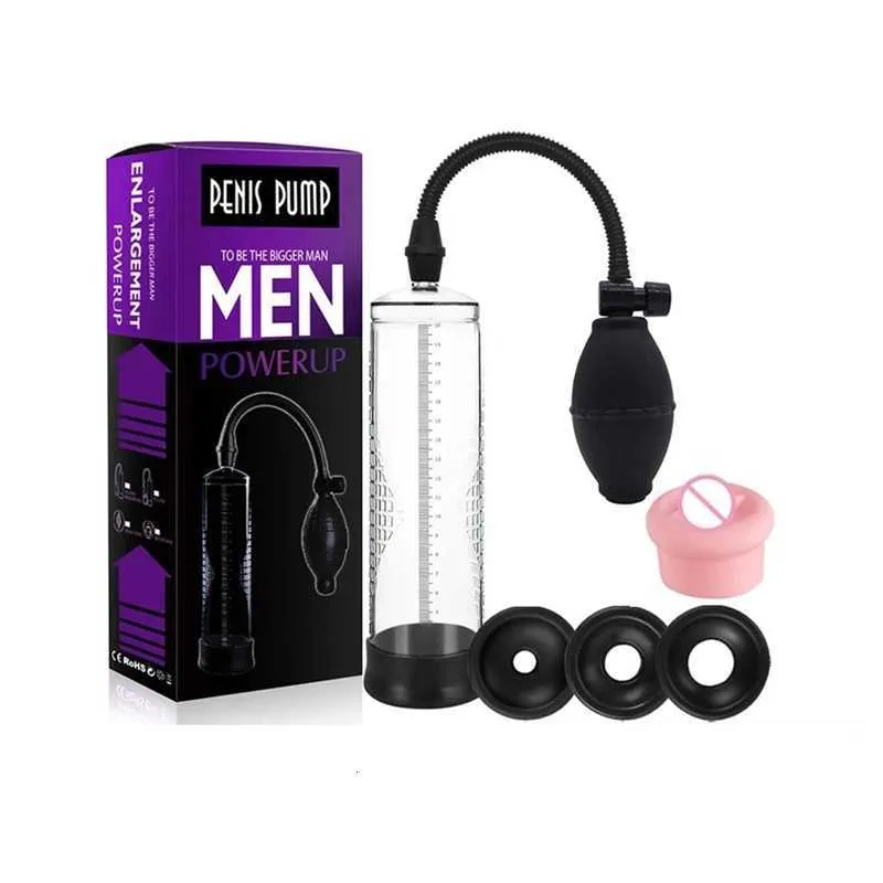 Sex Toy Massager Effective Penis Pump Enlargement Vacuum Extender Men Toy Increase Length Enlarger Male Train Erotic Adult 18