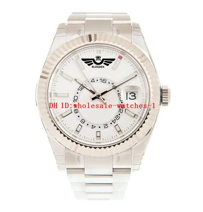 11 Style Classic Men's Watch Sky 326934 42mm White Dial Automatic Mechanical Watches Stainless Steel Luminous Wristwatches