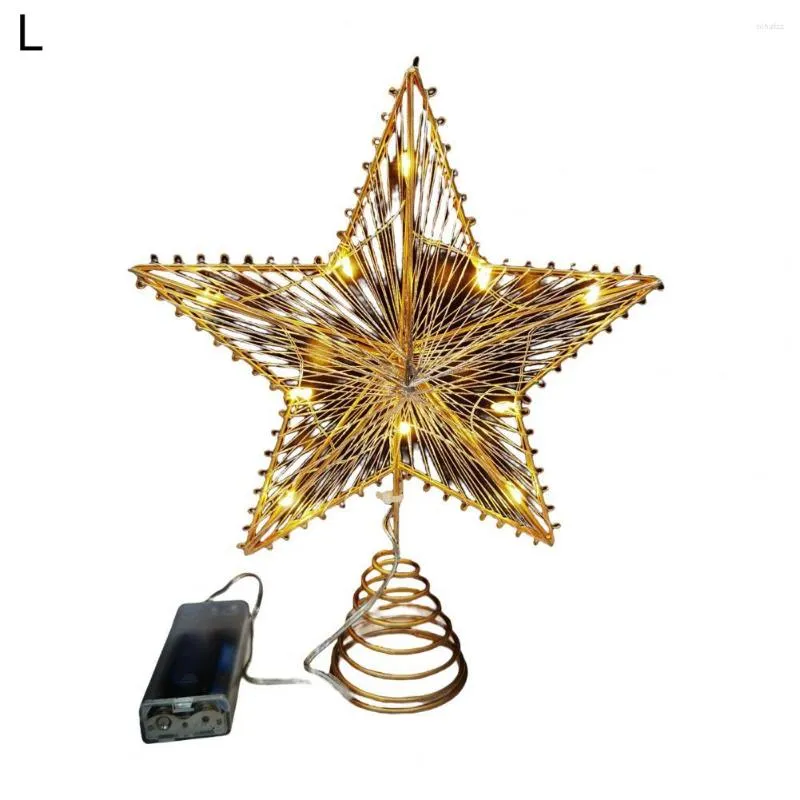 زخارف عيد الميلاد DIY DEY مختلف الأنماط TREE TOP LED Star Star Holds Supplies Supplies