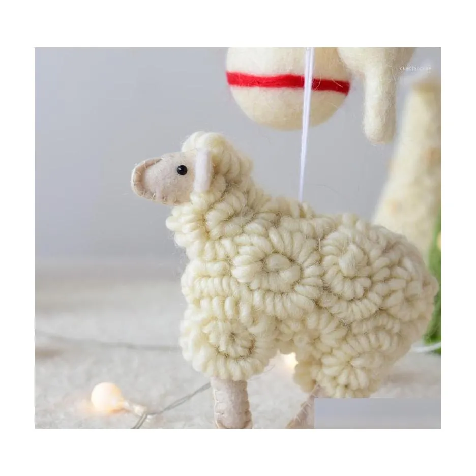 Christmas Decorations Tree Pendant Hanging For Home Ornaments Little Sheep Xmas Pendants1 Drop Delivery Garden Festive Party Supplies Dhxvw