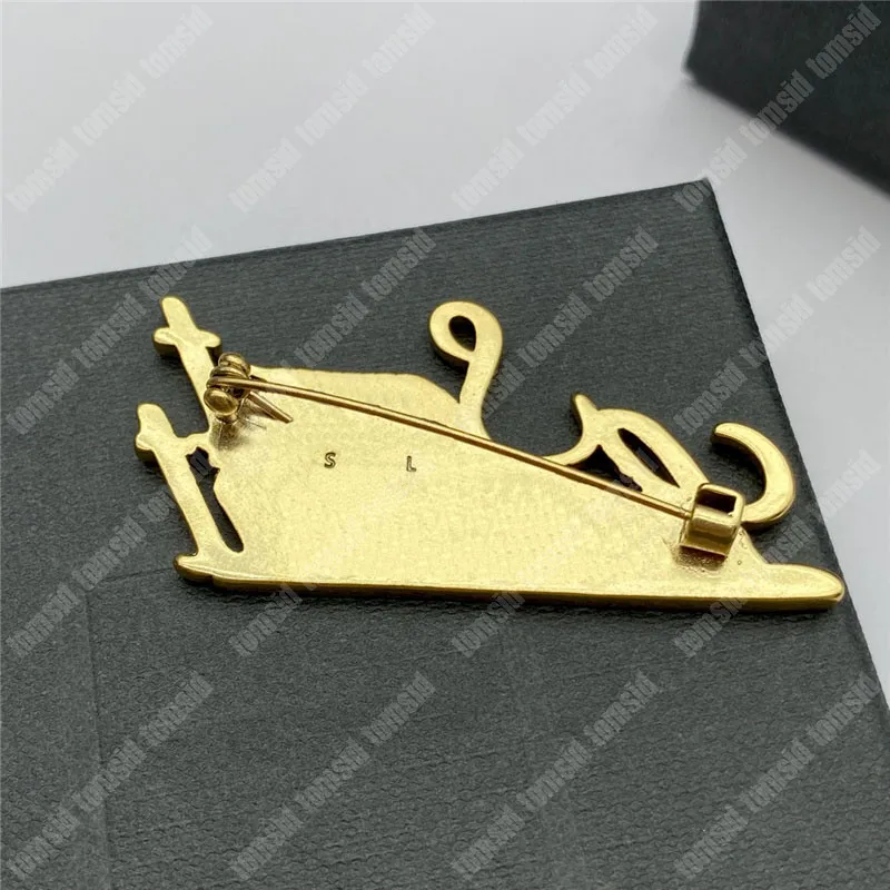 GG Designer Brooches Fashion Broche For Woman Brand Classic Letters Mens Clothing Gold Sier S Brooch Jewelry Pins Tomsid