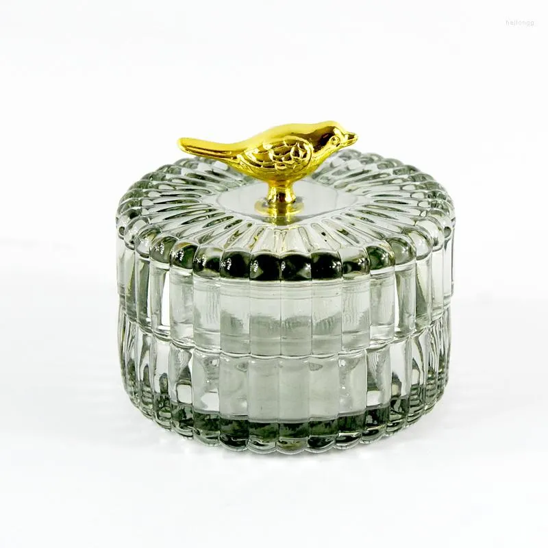 Bottiglie di stoccaggio Light Luxury Bird Retro Small Jar Simpatici mini orecchini Toeletta Portacandele Romantico