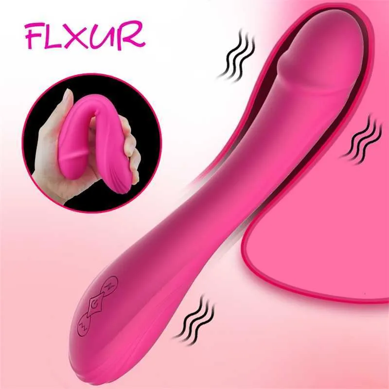 Zabawki erotyczne masażer wibrator flxur dildo dla kobiet stymulator łechtaczki miękki silikon g plot pochwa samica masturbatora zabawki kobieta