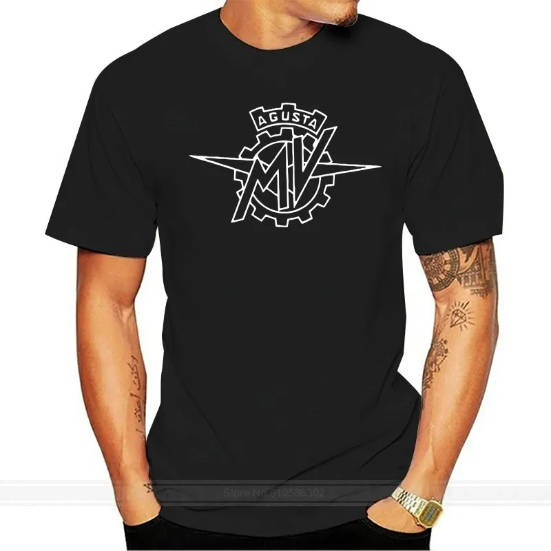 Мужские футболки MV Agusta Brutale Motor Black Tshirt Men Trub