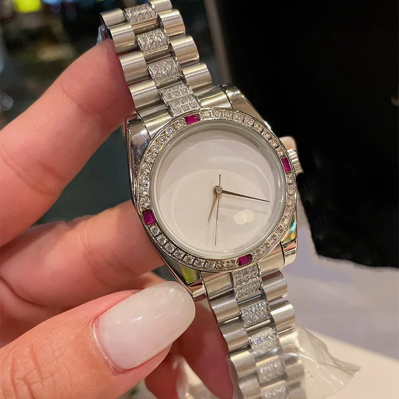 Ladies Watch Diamond Ring Quartz Movement Watches Sapphire Wristwatches Woman Fashion Designer Wristwatch Montre de luxe Waterproof