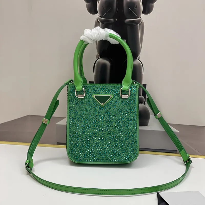 5A Borsa a mano Piccola borsa tote in raso con cristalli Borsa di lusso firmata Borsa a tracolla da donna Borsa a tracolla moda in pelle nuovo 2022