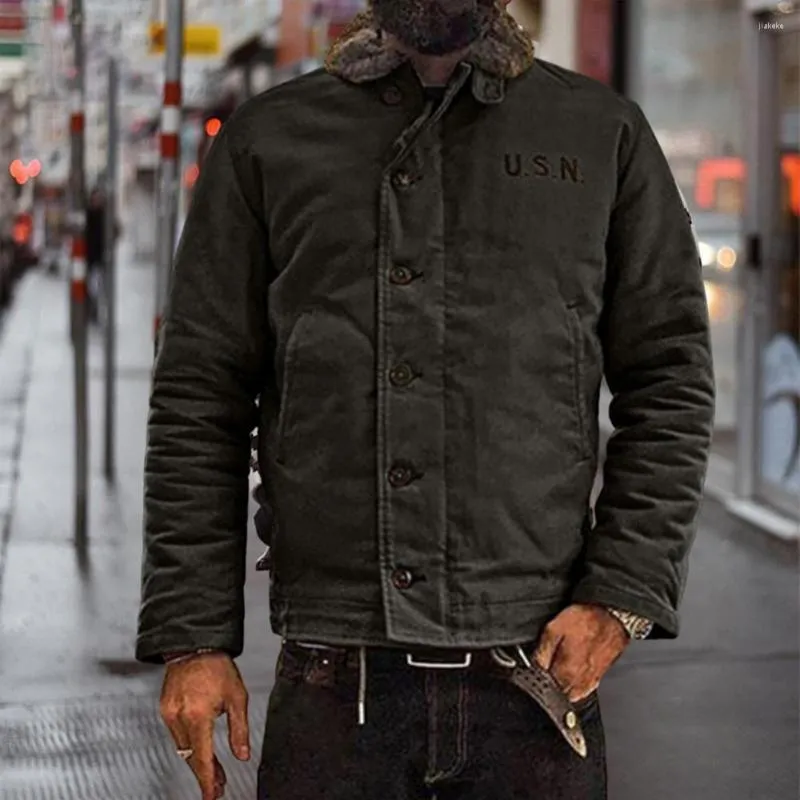 Herrjackor män jacka klassisk förtjockad vinterhöstfleece foder motorcykel kappa streetwear