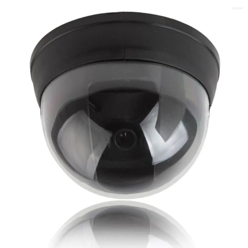 Small Dummy Simulated Dome Security Camera With Red Activity LED Light Appearing To Work As The Actual Video