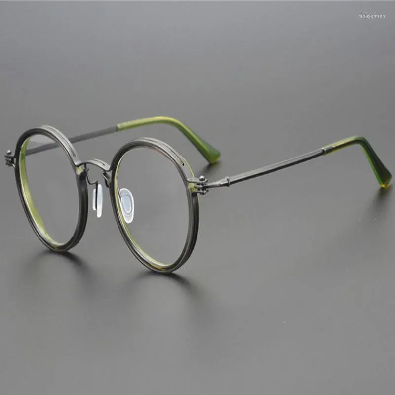 Japanese Handmade Round Vintage Round Glasses Frames For Men Retro Punk Style Pure Titanium Optical Eyeglasses For Prescription Myopia And Computer Use From Trousermen 33.57 DHgate.Com