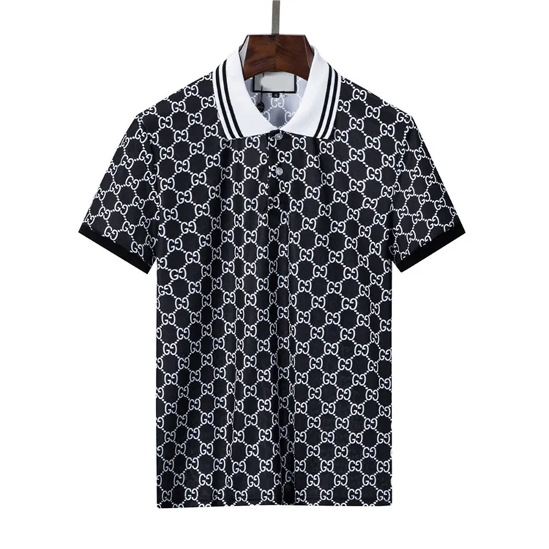 Men's Polos Luxury Europe Paris patchwork men Tshirt Fashion Mens Designer T Shirt Casual Men Clothes medusa Cotton Tee luxury polo Asian Size M-3XL #88888