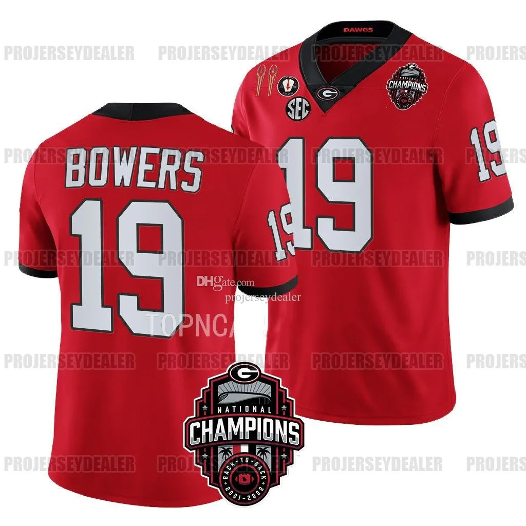 2023 National Champions Football Jerseys Stetson Bennett NCAA College Georgia Brock Bowers Ladd McConkey McIntosh Edwards Bulldog From Projerseydealer 18.63 DHgate.Com