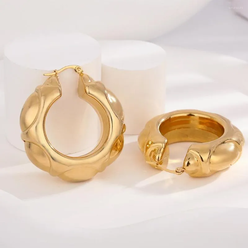 Orecchini a cerchio Design Geometry Circle 18k Gold Gold Boemia Party Ear Gioielli per donne pendientes