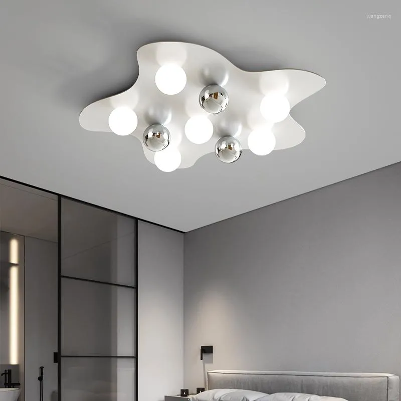 Lustres en acier inoxydable Cloud E27 Chandelier de plafond LED moderne pour le salon et la chambre