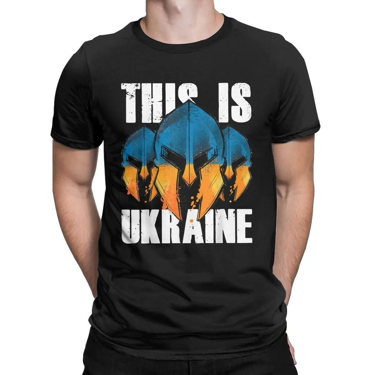 T-shirts pour hommes This Is Ukraine Ukraina Design Das Ist Spartanische Krieger ukraine souvenir fukraine supporter t-shirt pour hommes Vêtements 230110