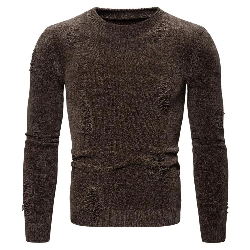 Herentruien 2023 Koffie Warme kraagvulling Casual man Sweater