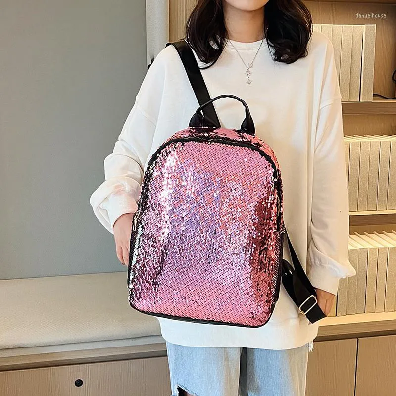 Школьные сумки с блестками женские рюкзаки подростки девочки Rucksack Fashion Glitter Ladies School Backbage Guard Travepack Backpack Bagpack