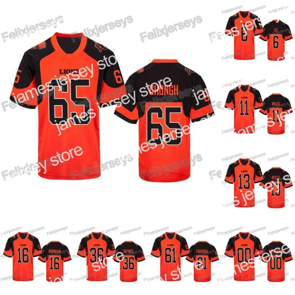 American College Football Wear B.C. 65 Sukh Chungh 11 Odell Willis T.J. Lee 61 Joel Figueroa Aaron Grymes Bryan Burnham Mike Reill Football Jersey