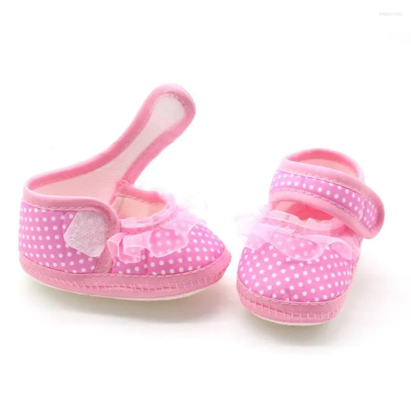 First Walkers Children Crib Shoes Born Football Bowknot Spring Summer Anti-Slip Flats Baby Soft Sole Prewalker Boy Girl Slipper 3-12 maanden