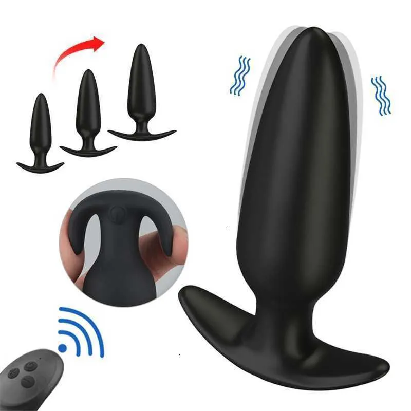 Сексуальные игрушки массажер беспроводной пульт дистанционного управления вибрационная анальная заглушка мужчина носимые силиконовые игрушки для мужчин Женщины гей 18 вибраторская женщина