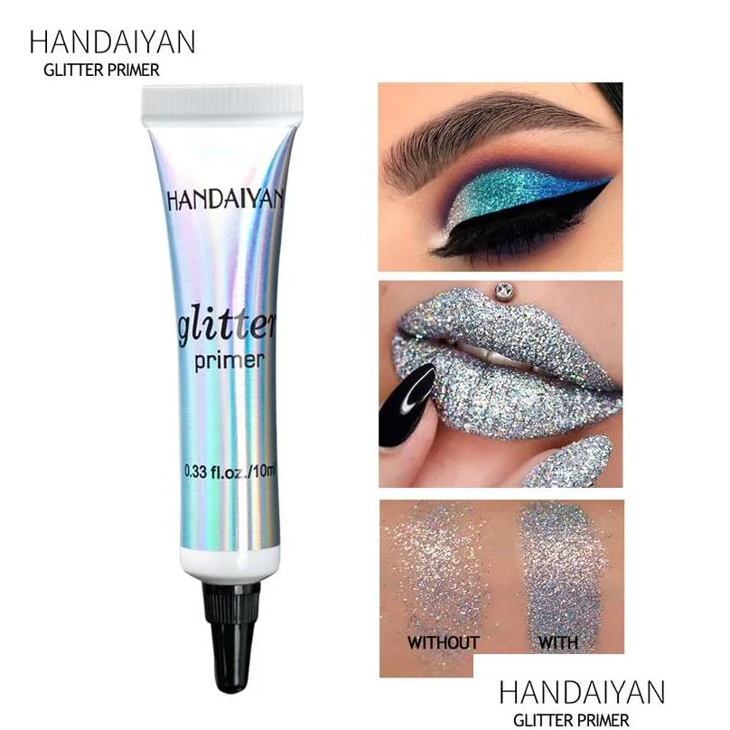 Podkład do powiek podkład Handaiyan Makeup Makeup Illuminatory Shimmer Eyeshadow Podstawa Mtifunkcyjna dla ust i dostarczanie kropli twarzy HE DHBS4