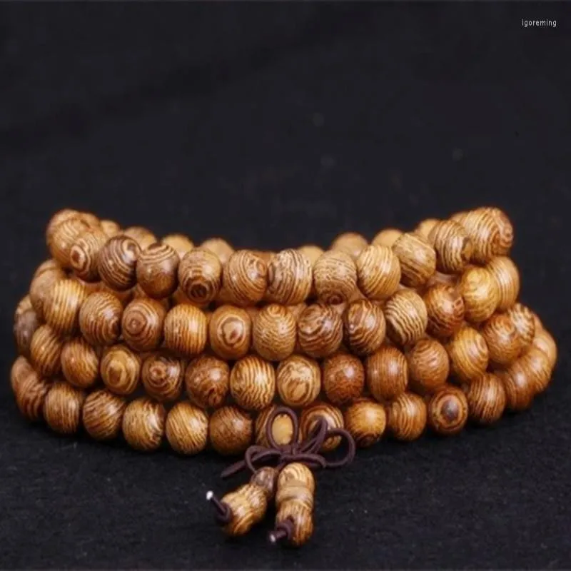 STRAND SENNIER WENGE Gebed kralen armbanden voor mannen Tibetaanse boeddhistische mala Boeddha Bracelet 108 Rosary houten armband vrouwen sieraden