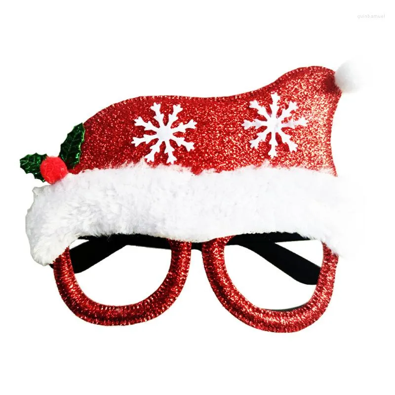 Солнцезащитные очки рамы рождественские очки рамки атмосфера реквизит детские игрушки установили декора вечеринки.