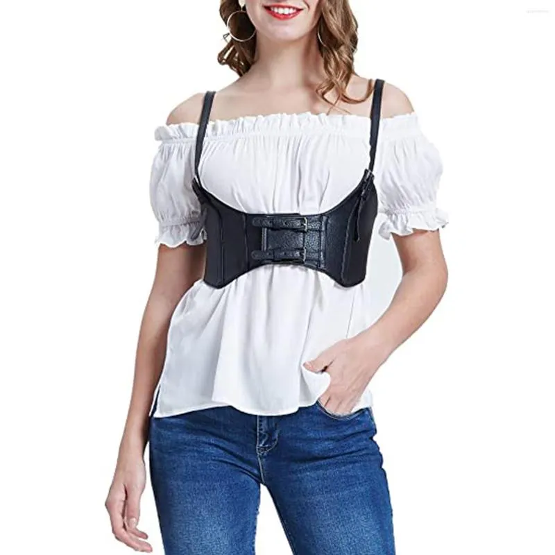 Ceintures 2023 Sceau de taille PU élastique en 3 couleurs pour femmes avec corset de mode d'été multifonction de style ajusté Sling Sling