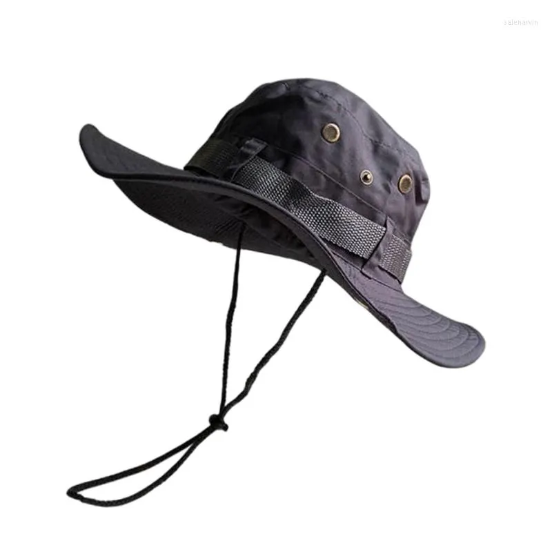 Berets Packable Wide Brim Fishing Hat Sun Protection Jungle All