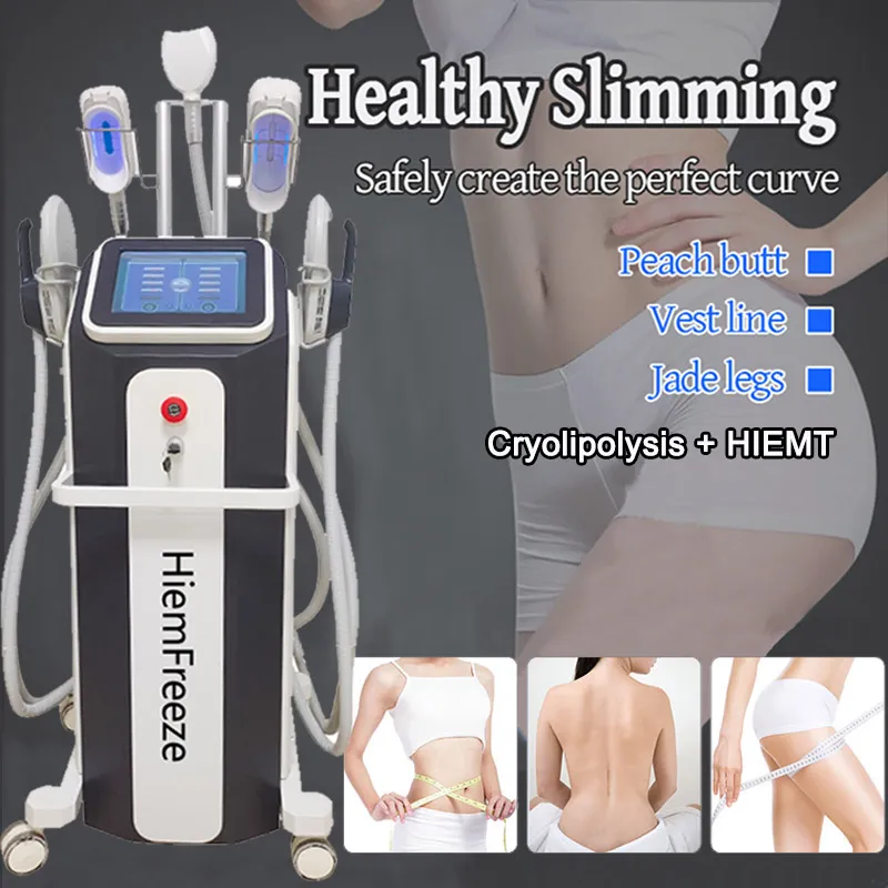 HIEMT Fat Burning Body Shape Electromagnetic Muscle Stimulator EMSlim Slimming Machine Anti Cellulite Cryolipolysis Fat Freezing Equipment