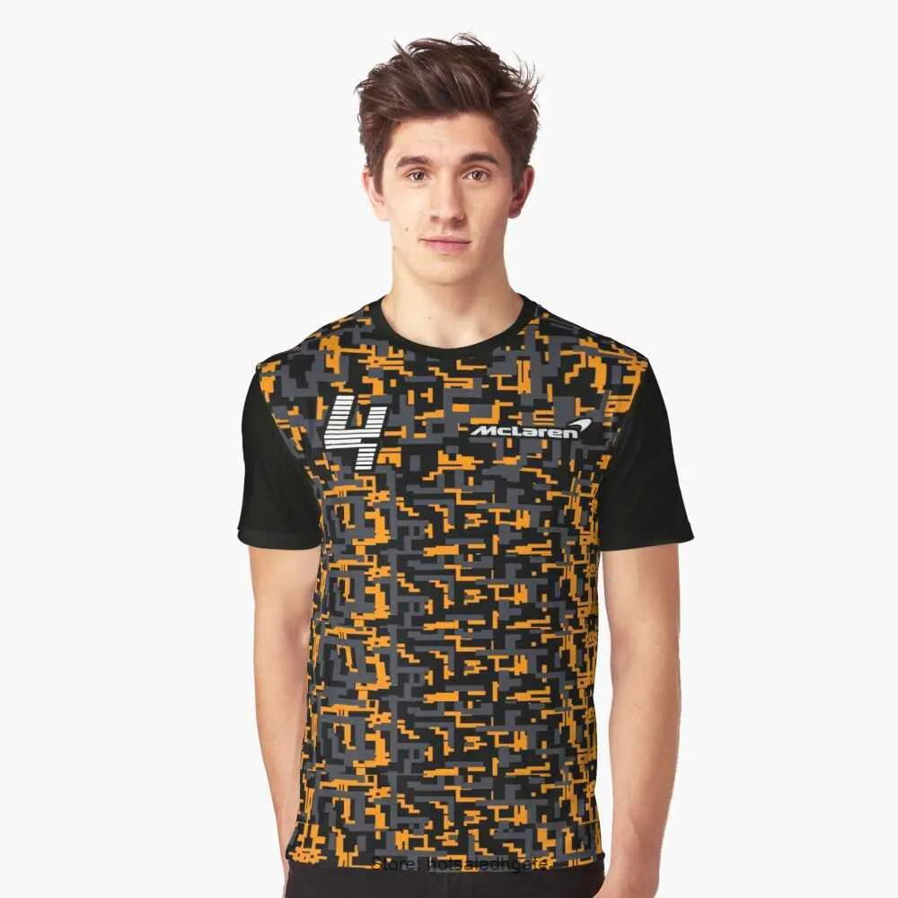 F1 McLarens Lord Norris 4 T camisetas 100-5xl Design Fórmula 1 ATHLEISURE 3D Extreme esportes Extreme Top Men 2022 Designers Tee