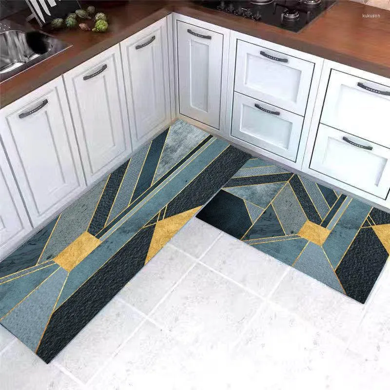 Carpets Kitchen Floor Mat Home Entrance Doormat Bedroom Living Room Decor Rug Hallway Balcony Carpet Bath Anti-Slip Washable Mats