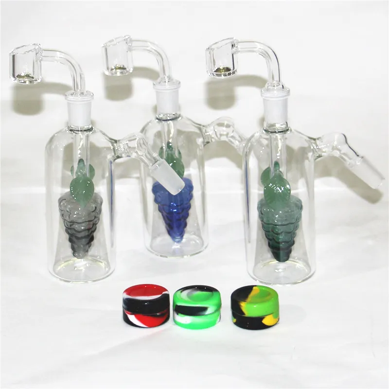 6 styles de narguilé 45 degrés de cendres pour le gréement en verre bong dab 14 mm 18 mm en verre de récupération de récupération en verre joint