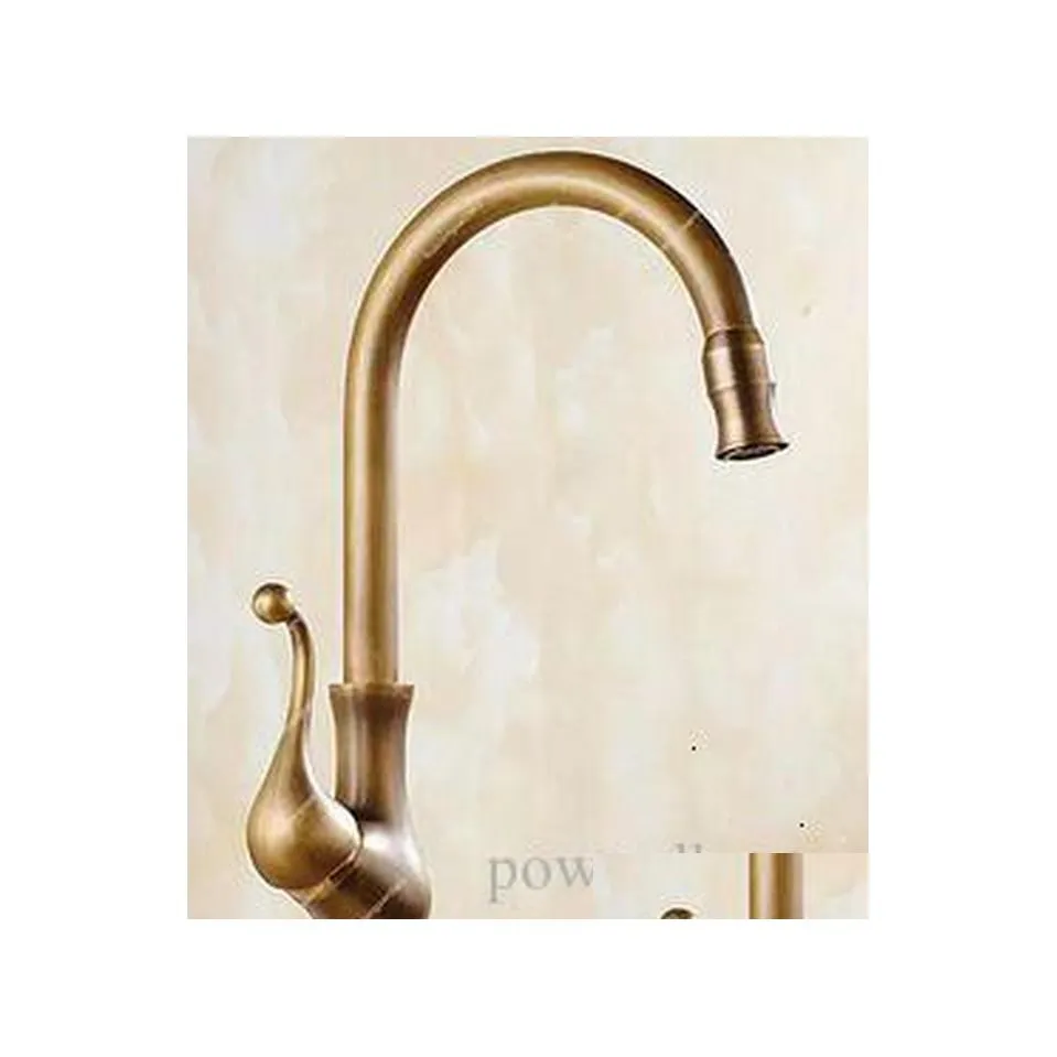 Kitchen Faucets Designed Deck Mounted Antique Brass Faucet With Cold And Water Supply /Other Showers Accs Hs430 Drop Delivery Home Ga Dha0T