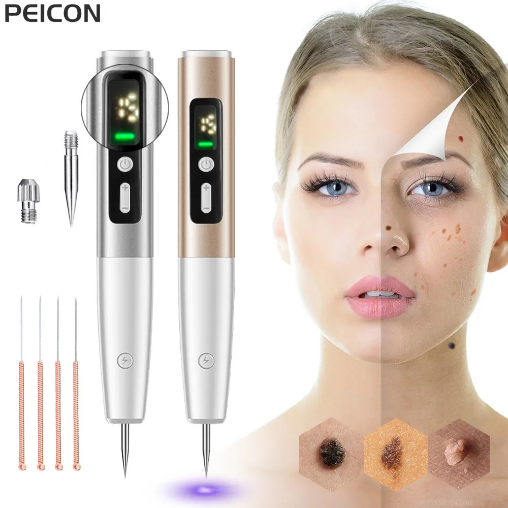 Dispositifs de soins pour le visage Refrémorming en étiquette Laser Plasma Pen Dark Spot Spot Verrue Électrique Tatouage Freckle Nevus Black Spots Retrait 230109