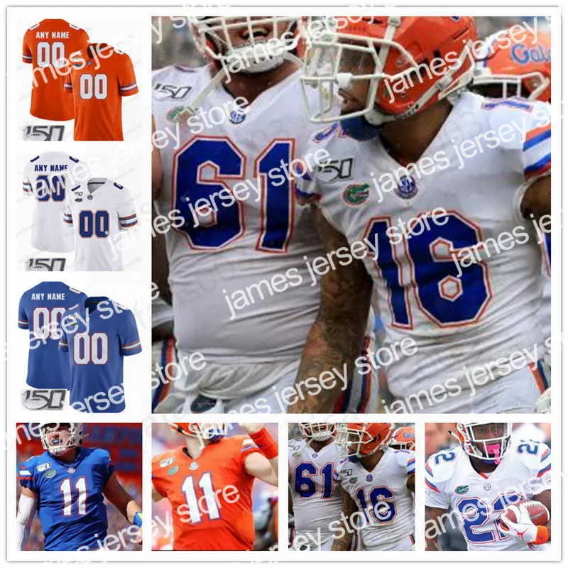 American College Football Wear Custom Florida Gators College Football cousu Jersey Lamical Perine Trevon Grimes Mark Thompson Aaron Hernandez Jers personnalisés