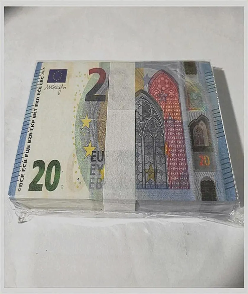 Prop Euro 20 Party Supplies Fake Money Film Money Billets Play Play et Gifts Home Decoration Game Token Faux Billet Euros31728374