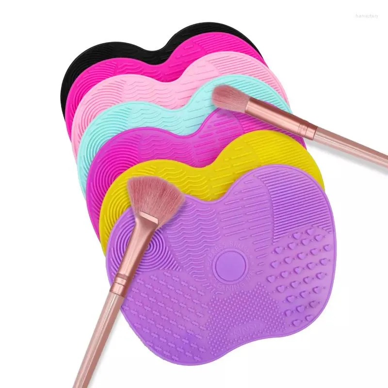 2 X Silicone Makeup Brush Cleaner Pad Washing Scrubber Board Cleaning Mat  Hand