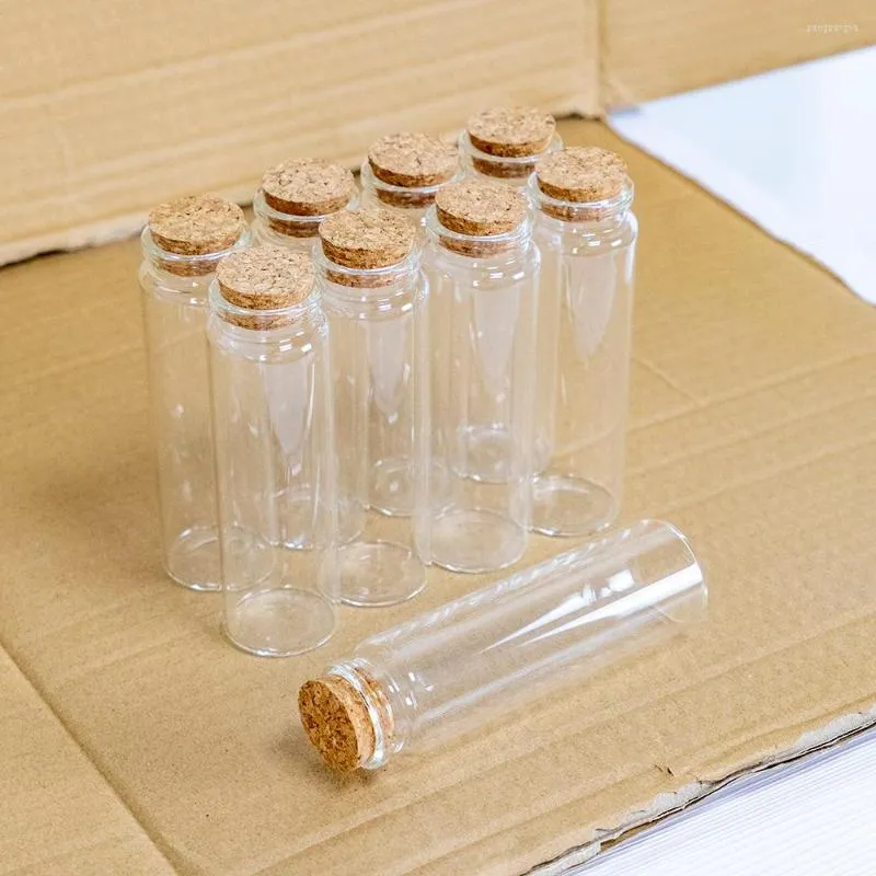 Storage Bottles 12pcs/Lot 90ml 37 120mm Small Glass Bottle Stopper Corks Jars Tiny Spice Test Tube Candy Containers Vial