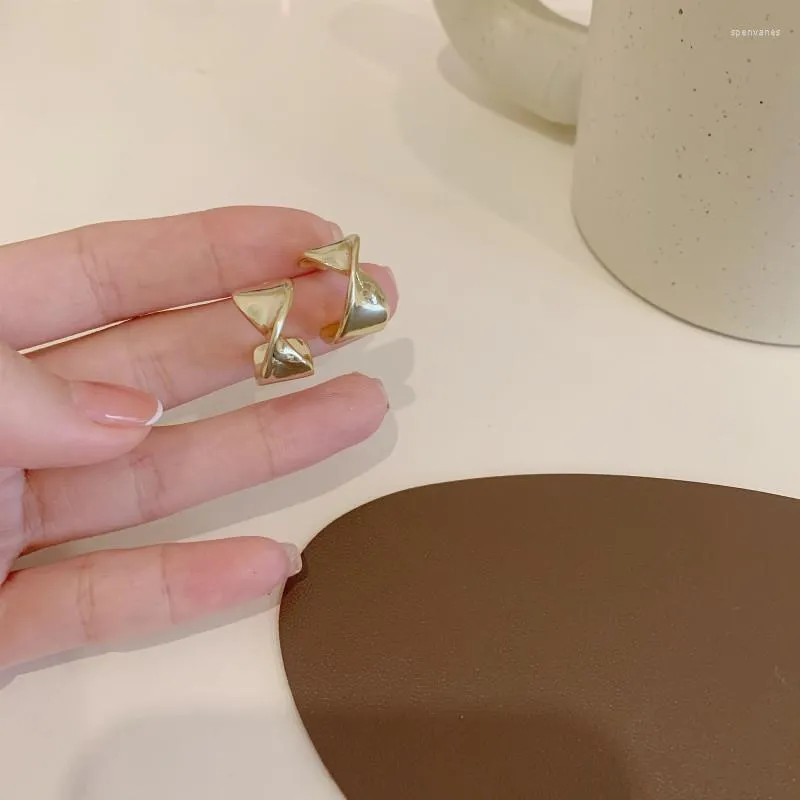 Ryggar örhängen c formar inga hål öronklipp geometri klipp örhänge utan piercing minimalistiska smycken ce942