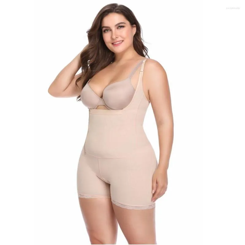 Kvinnors shapers kvinnor full bodysuit bantning body shaper midje tränare sömlös mage kontroll byxor bulifter formkläder girdles plus size