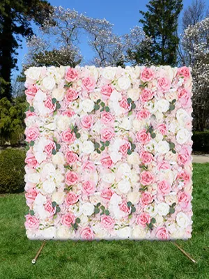 Artificial flower wall panels perfect for indoor outdoor decoration