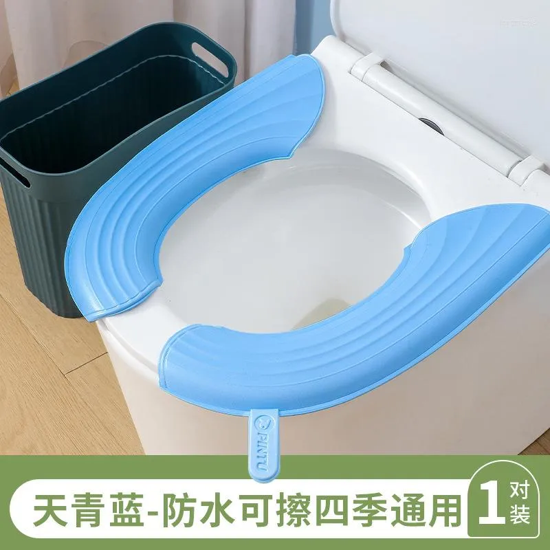 Coprisedili per WC Cuscino universale per quattro stagioni EVA portatile Ispessito Facile da pulire Copertura tipo stick