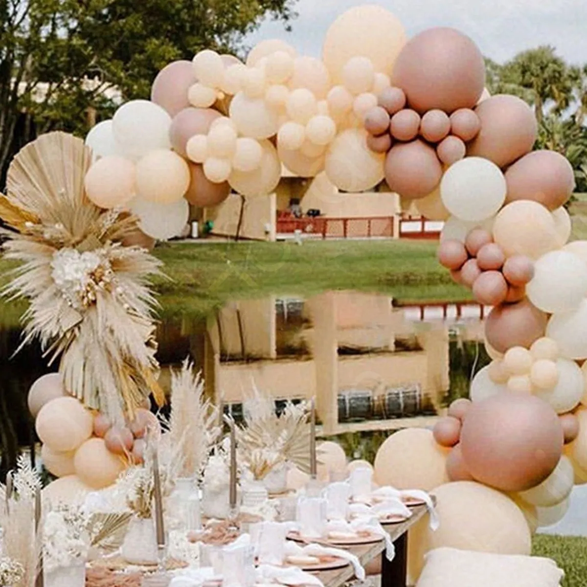 Weitere dekorative Aufkleber, rosa Ballon-Girlandenbogen-Set, Chrom, Roségold, Latex, Geburtstagsparty-Dekoration, Kinder, Hochzeit, Babyparty, Mädchen-Dekoration 230110